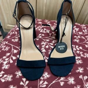 New Look Navy Women's Heels with Ankle Strap